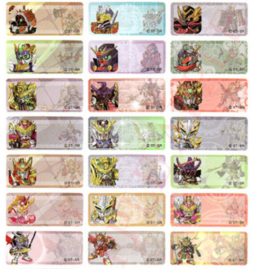 SD Gundam Name Stickers (Three Kingdoms) 72 pieces image