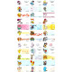 Pokémon/Pikachu Name Sticker (Large)30mm X 13mm Japanese and Korean series image