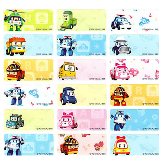 Poli Rescue Hero Poli Name Sticker Japanese and Korean series image