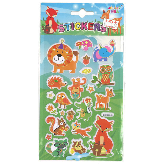 Cute wild animal stickers image