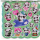Double layer 3D panda bubble sticker, mobile phone sticker with giant panda cartoon pattern sticker Animal stickers image