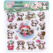 Double layer 3D panda bubble sticker, mobile phone sticker with giant panda cartoon pattern sticker
