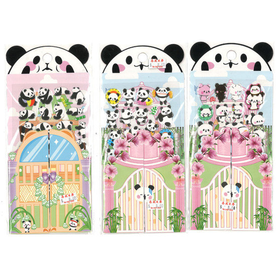 熊貓主題設計貼紙 image