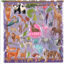 森林探險 動物貼紙