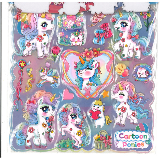 動漫雙層貼紙 泡泡貼紙, 啟蒙課堂貼紙 image