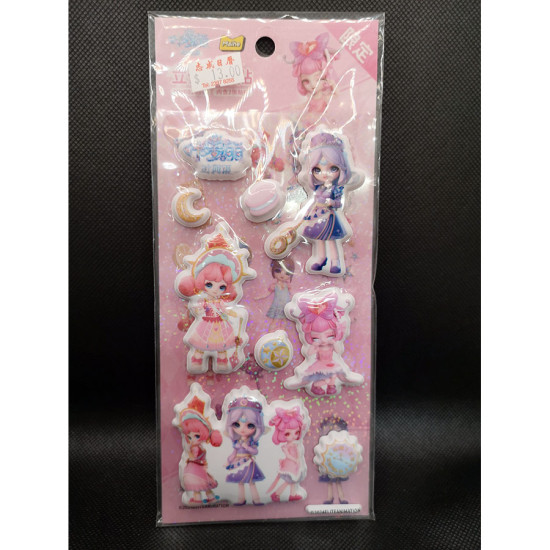 3D閃亮公主少女卡通貼紙 image