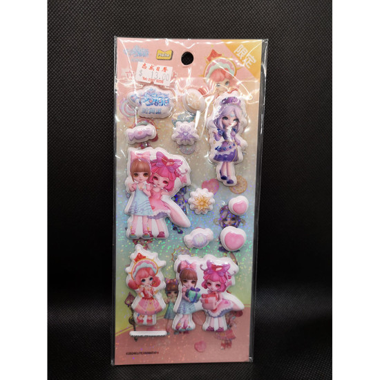 手帳裝飾貼紙 公主風 公主貼紙, 3D泡棉貼紙 image