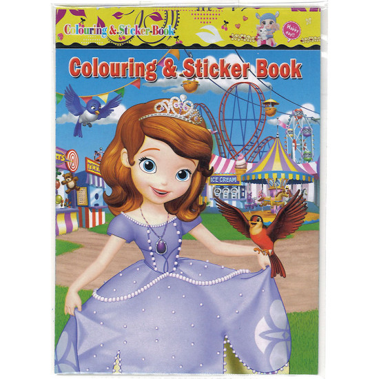 Princess Coloring & sticker Book sticker book image