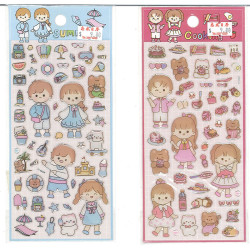 Gold effect crystal stickers-Summer Time