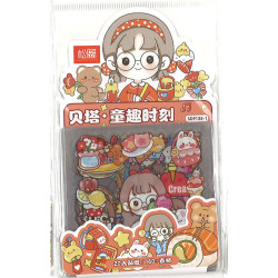 不干膠貼紙包 貝塔童趣時刻 20入