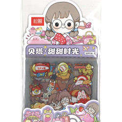 多用途卡通貼紙包 貝塔甜甜時刻20入