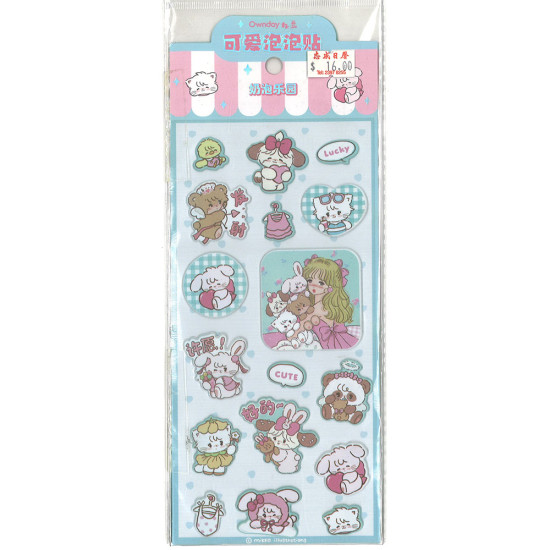 Cute Bubble Stickers – Diamond Material Stickers image