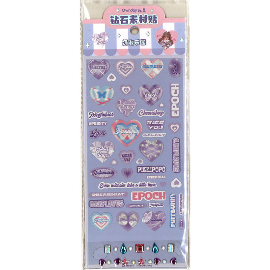 Cute Bubble Stickers – Diamond Material Stickers image