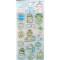 Transparent stamper sticker (cute cartoon learning and life elements)