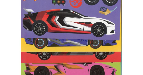 Creative Learning sticker for Little Race Car Drivers (6 sheets)