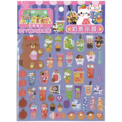 DIY場景貼紙 奶茶樂園 