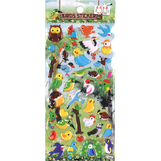 3D foam cartoon animal bird stickers Birds stickers image