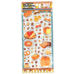 Delicious dessert stickers (pancake checkered cake pudding cake cookie stickers)