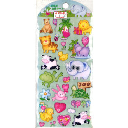 Cute 3D animal stickers