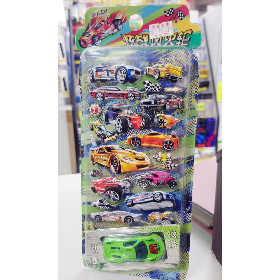 炫酷賽車貼紙 image