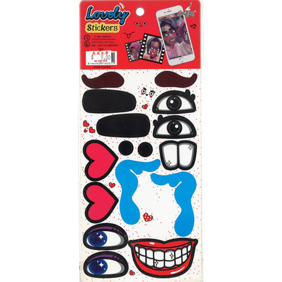 Various emoticon reward stickers funny facial expression sticker image