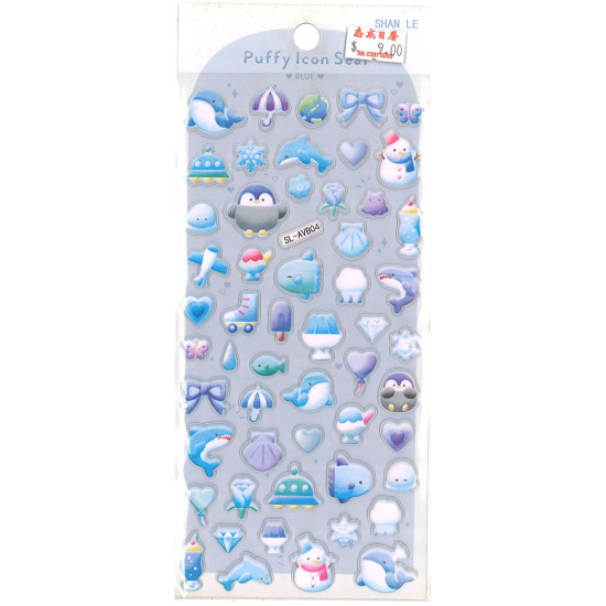 animal foam stickers (penguin Polar snowman shaved ice) Cartoon stickers wholesale image