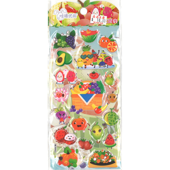 生果水果主題貼紙 卡通水果貼紙 image