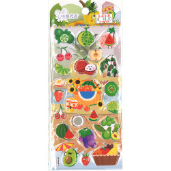 熱帶水果貼紙 西瓜密瓜 草莓 提子 香蕉青檸