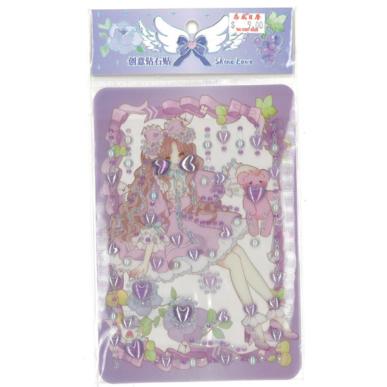 DIY材料鑽石貼-Kawaii girl image