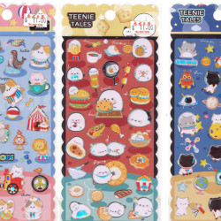 3D Cartoon Stickers | DIY Journal Decoration Materials (Cat/Panda/Space/Circus)