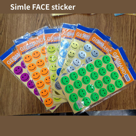smiley Emoji sticker 25mm (72 pcs) image