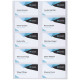 Avery® Fabric Name Badge Labels 88mm x 52mm, 10 labels per sheet, No-iron design image