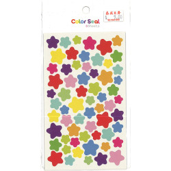 Colorful star stickers 6 large sheets