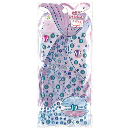 美人魚鑽石貼紙水晶貼畫 image