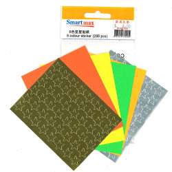 6色星星貼紙(288粒)