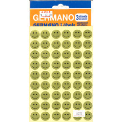 金色哈哈笑貼紙  