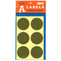 A-Label 金色鋼印貼紙 火漆標籤 50mm (2寸 24個) Sealing Label 