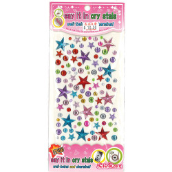 星形圓形寶石水晶貼紙Gem Crystal Sticker
