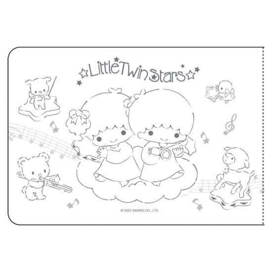 Little Twin Stars Sticker Album with stickers (reward sticker book) image
