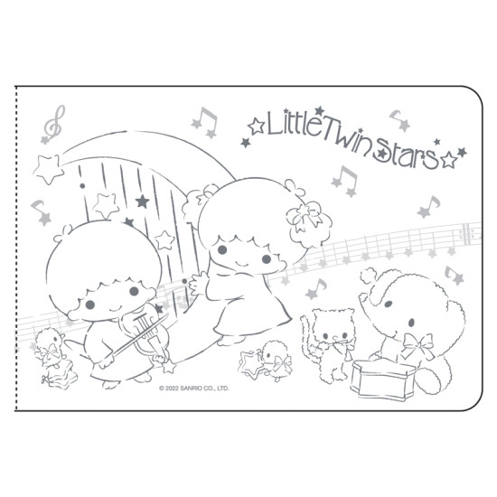 Little Twin Stars Sticker Album with stickers (reward sticker book) image