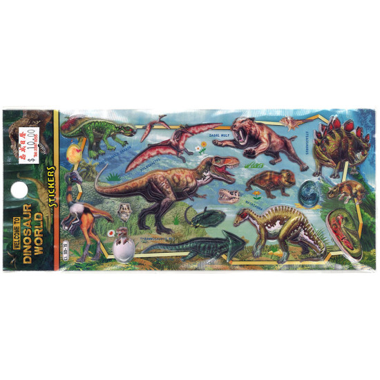 恐龍世界貼紙 動物貼紙 用在筆記型電腦電話容易貼合 恐龍貼紙 image