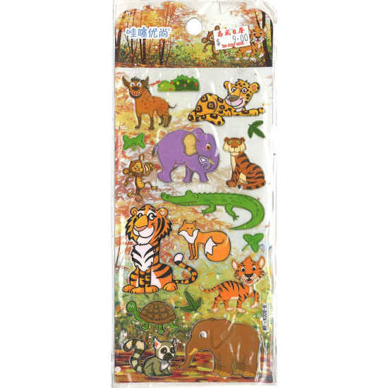 Cartoon animal stickers for kids image
