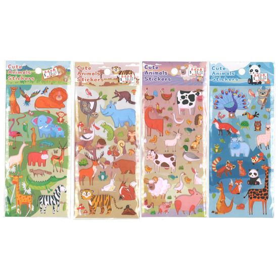 兒童早教DIY貼紙 動物主題 動物貼紙, 泡泡貼紙 image